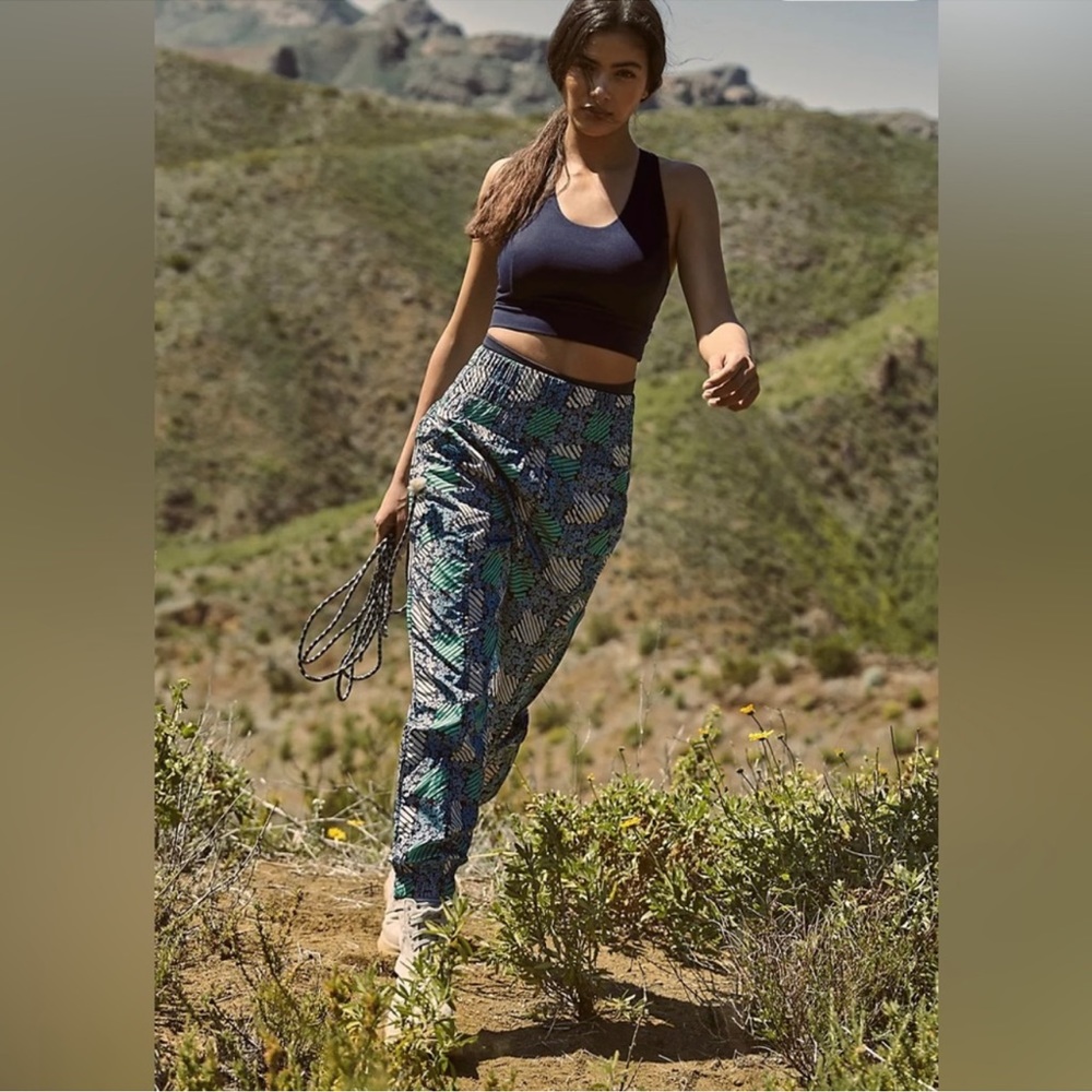 Free People The Way Home Printed Boho Jogger Track Pant